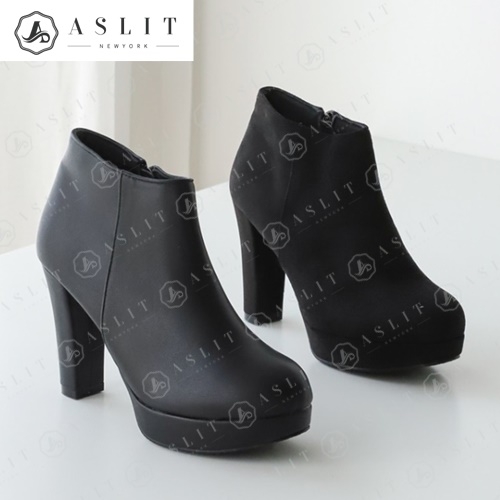 애슬릿 데일리 가보시 지퍼 여성 부티 슈즈 힐 10cm 7524521