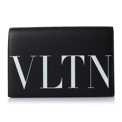 발렌티노 가죽 VLTN 클러치 블랙 vy2p0r74 lvn