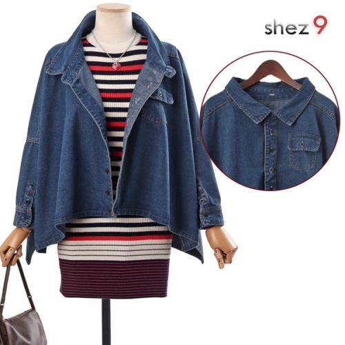 쉬즈넘버나인 지엔 사각 데님 자켓