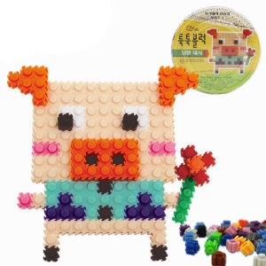 이지 툭툭 블럭 아기돼지 삼형제 낭만 돼지 나노 블럭