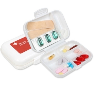 비트 이중안전 장치 8칸 디자인 알약케이스 DOUBLE