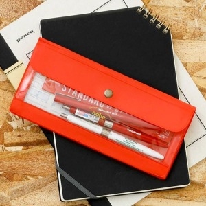 바보사랑 펜코 다용도 PVC 수납 파우치 멀티파일 와이드-원더