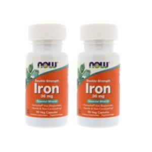 나우푸드 더블 스트렝스 철분 36mg 90캡슐
