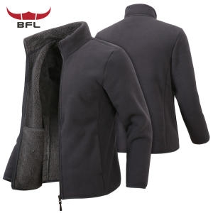 버팔로 겨울 남성집업점퍼 기모 폴라폴리스자켓 바람막이w026