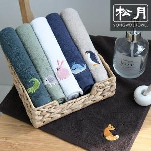 송월타월  동물친구들 고리수건