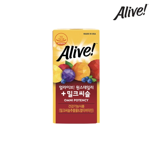 얼라이브 윈스데일리 밀크씨슬 714mg 60정