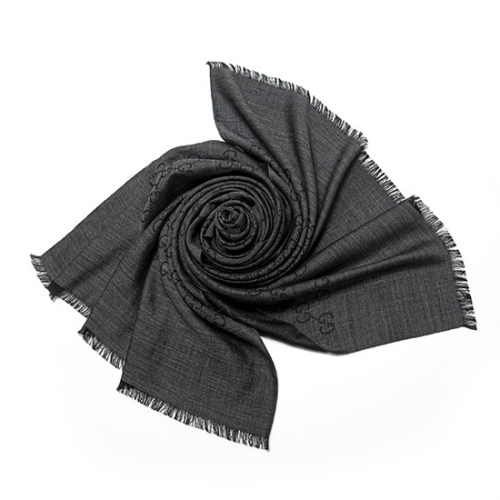 구찌 남녀공용 GG로고 울 실크 롱 머플러_165903 3G646 9664