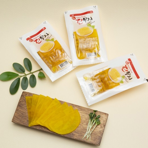 하나 안터지는 1회용 반달 슬라이스 단무지 80ea