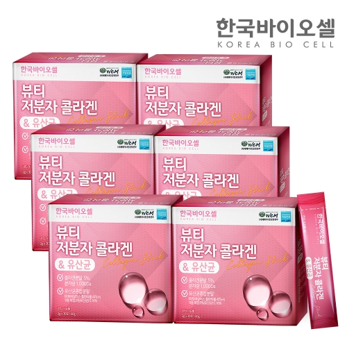 한국바이오셀 뷰티 저분자 콜라겐 유산균 2g 30포