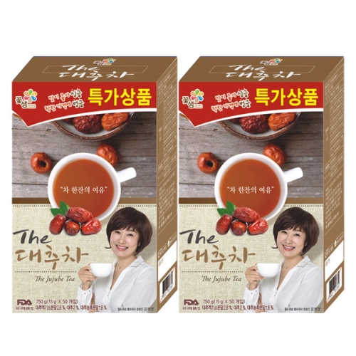 꽃샘식품 꽃샘 대추차 50T x2개