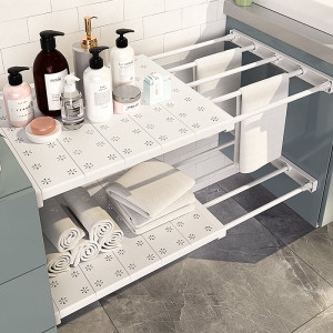 윈프라이스  길이조절 다용도 수납 강력 압축선반