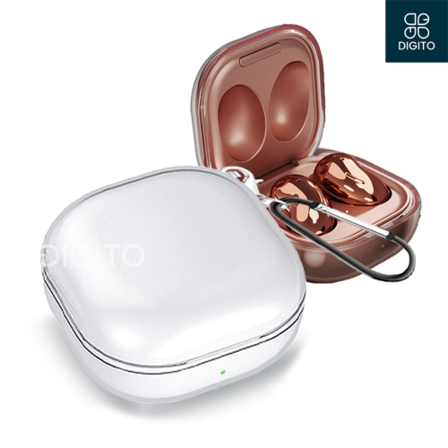 갤럭시 버즈2 라이브 프로 시리즈 호환 투명 TPU 키링 케이스