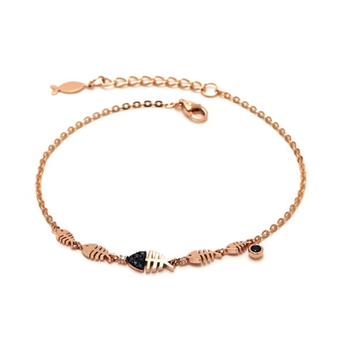 비앤비골드  14K 팔찌 피싱 물고기 체인 블루D컬러Q 팔찌 NPB22022