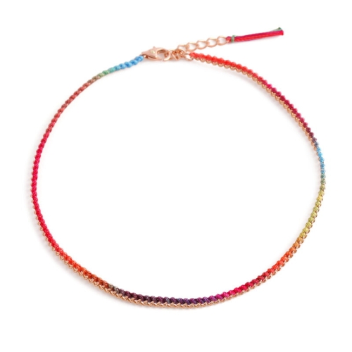 비앤비골드  14K 발찌 실크프린지 멀티커브체인 발찌 JNA24906