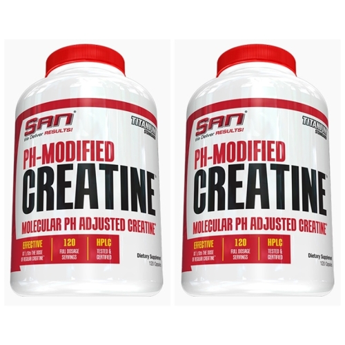 SAN PH Modified Creatine 산 크레아틴 120캡슐 2병