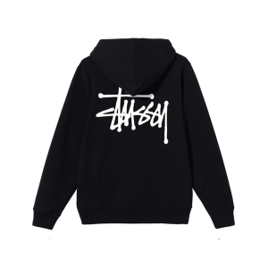 스투시 BASIC LOGO ZIP UP HOODIE 베이직 로고 집업 후드