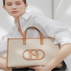 헤지스 여성 라지 캔버스 토트백_HIBA2E109I2