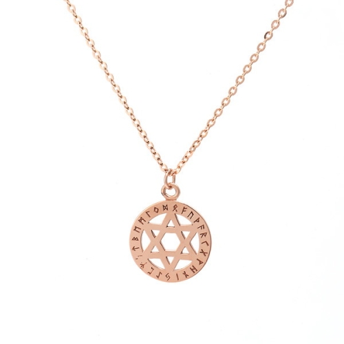 비앤비골드  14K 목걸이 중세 별코인 펜던트 체인 목걸이 NPN23289