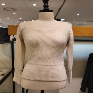 케네스레이디 E298 골지 스퀘어넥 니트 EKPOLK06