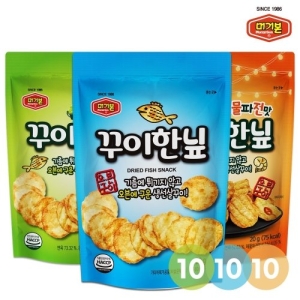 머거본  꾸이 한닢 20g 3종(기본+알싸한맛+해물파전맛)