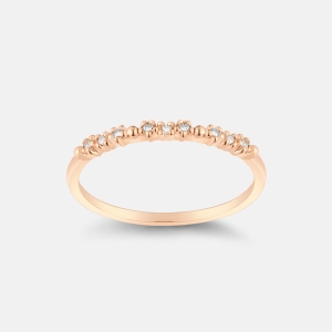 메트로시티  주얼리 디아만테 14K 다이아 로즈 링 A213DR3212R4D