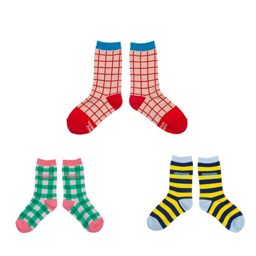 빅토리아앤프렌즈 보리 키즈 크루삭스 레터링 색상선택 유아 여아 남아 어린이 양말 타이즈_P31360...