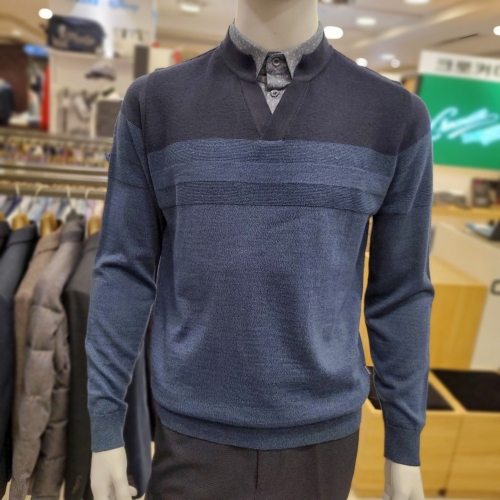 크로커다일 남성 레이어드니트 CDA A6 KT3353