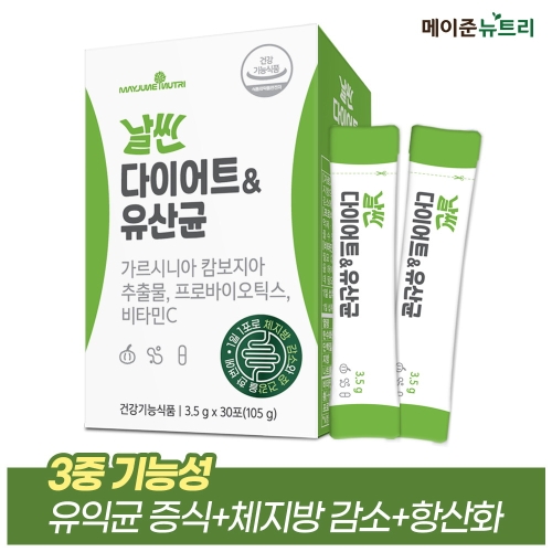 메이준생활건강 날씬 다이어트 앤 유산균 3.5g 30포