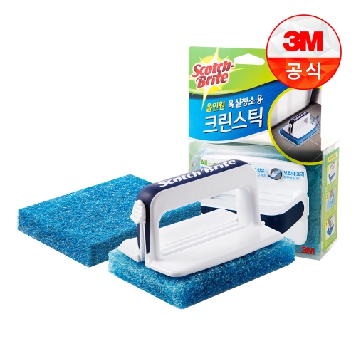 3M 스카치브라이트 올인원 욕실청소용 크린스틱 핸들