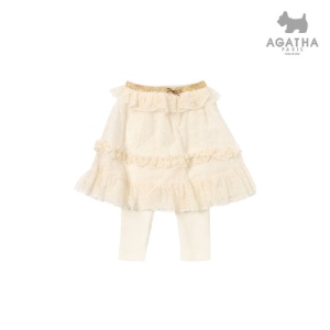 아가타키즈 레이스프릴롱치마레깅스 A9FT3P26_IV