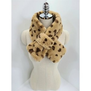 이쁜 모오자 달마시안 고리 퍼 머플러 7605869