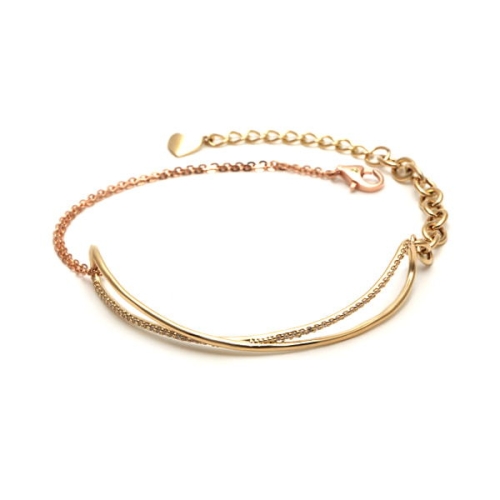 14K 비앤비골드 BNB GOLD  하프 뱅글 체인 팔찌 NPB14675 NPB14675