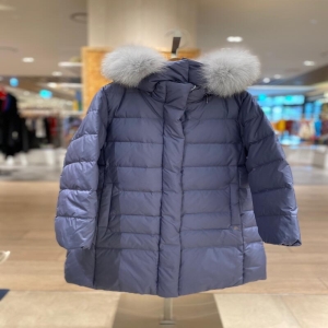 빈 빈2 블루 퀼텡 다운 점퍼 BV64JP03BU