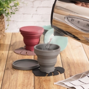 캠핑 컵 용컵 소주잔 휴대용 접이식컵 210ml 미니 실리콘 파스텔