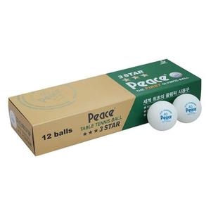 백색 3성 12개입 Peace 탁구공 W4FBD79