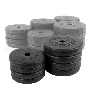 바투스포츠  PVC 바벨 원판 2.5kg-2개 경량 아령 덤벨 중량 역기봉