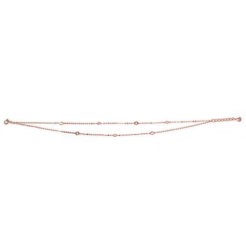 비앤비골드  14K 팔찌 두줄 체인 팔찌 JNA20616