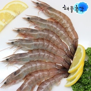 해물총각  흰다리새우 50미 소 냉동 대하 소금구이 캠핑 찜 500g