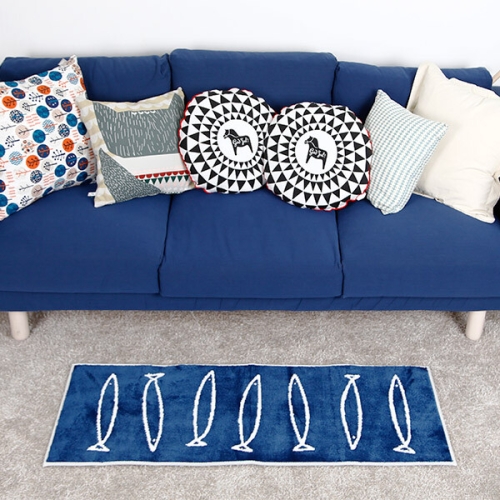 미아트 SHS010 대박수예 물고기 주방 싱크대 발매트 45x120cm