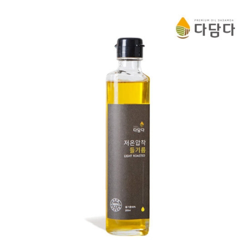 다담다 원적외선으로 볶은 저온압착 들기름 200ml