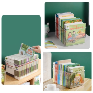 아크릴 장난감 수납함 책장 투 리빙박스 ort정리함 책바구니 냉장고 정리 옵션:박스 대형
