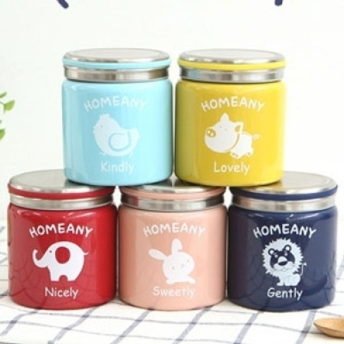  홈애니 보온죽통 핑크 300ml