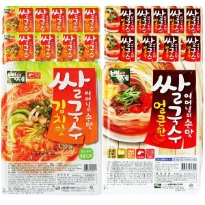 백제  김치맛쌀국수10개 + 얼큰한쌀국수10개