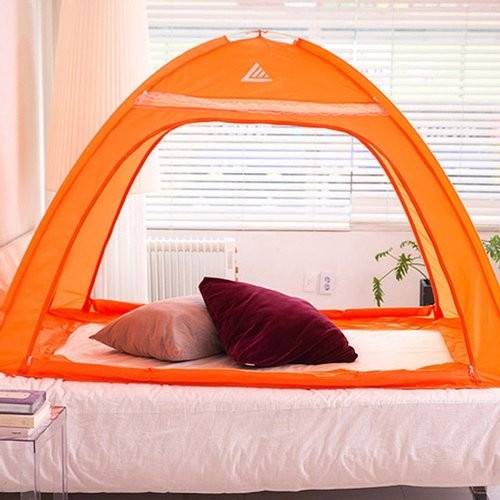 런웨이브  원터치 양문형 난방텐트