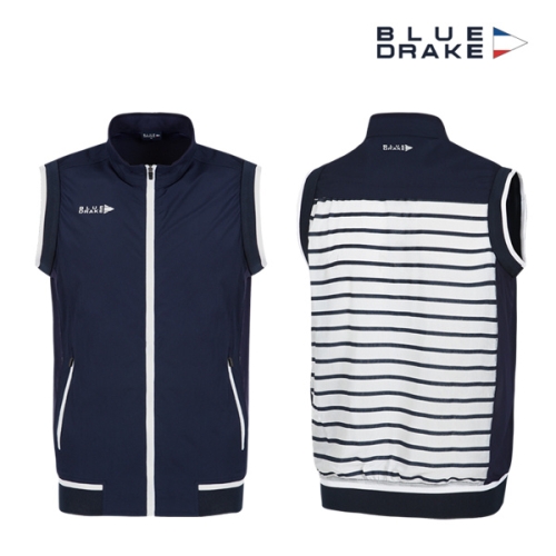 블루 드레이크 남성 스트라이프 조끼 DL2GMJV02