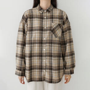 아이우먼 타탄언발롱체크남방 EZE887M110 빅사이즈_