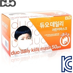듀오 데일리 일회용 어린이 마스크 50매 KC인증 MB필터