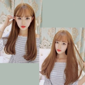 웨이브 여신머리 연출 자연스러운 패션가발 롱 생머리 4584218