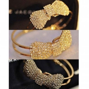 리본 뱅글 큐빅 데일리 여자 팔찌 4584085