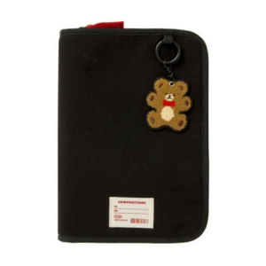 아트박스 북파우치 블랙 곰인형 37002973